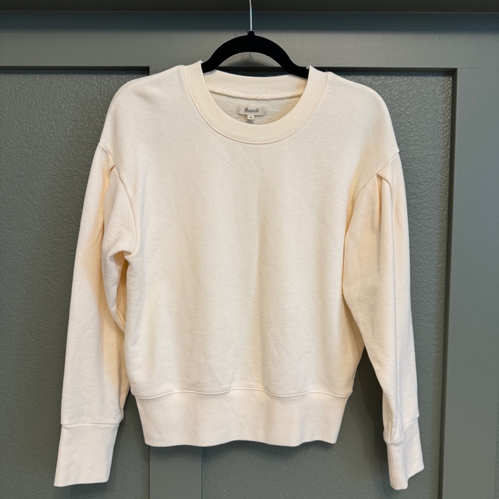 Madewell Pleat-Sleeve Sweatshirt (NWOT) - Picture 4 of 12